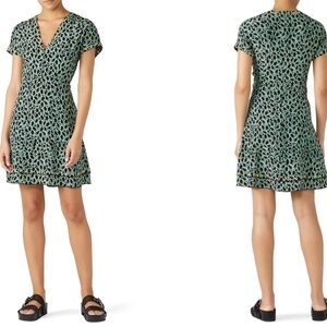 $525 EUC Derek Lam 10 Crosby Grommet Detail V-Neck Dress